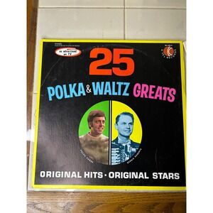 25 Polka & Waltz Greats Original Hits Original Stars K-Tel Records Vinyl LP